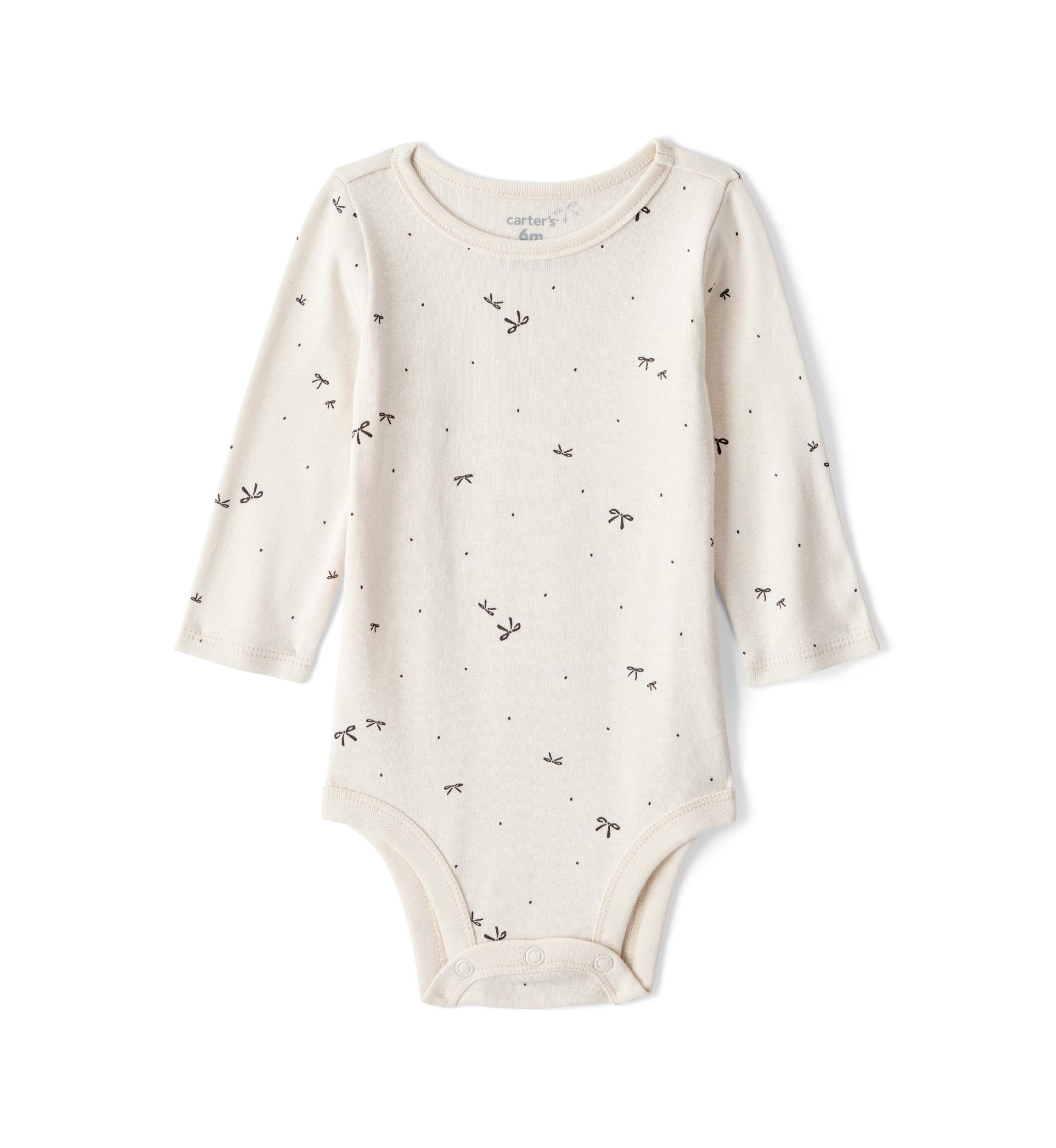 Baby Girls Printed Bodysuit and Jumper Dress Set