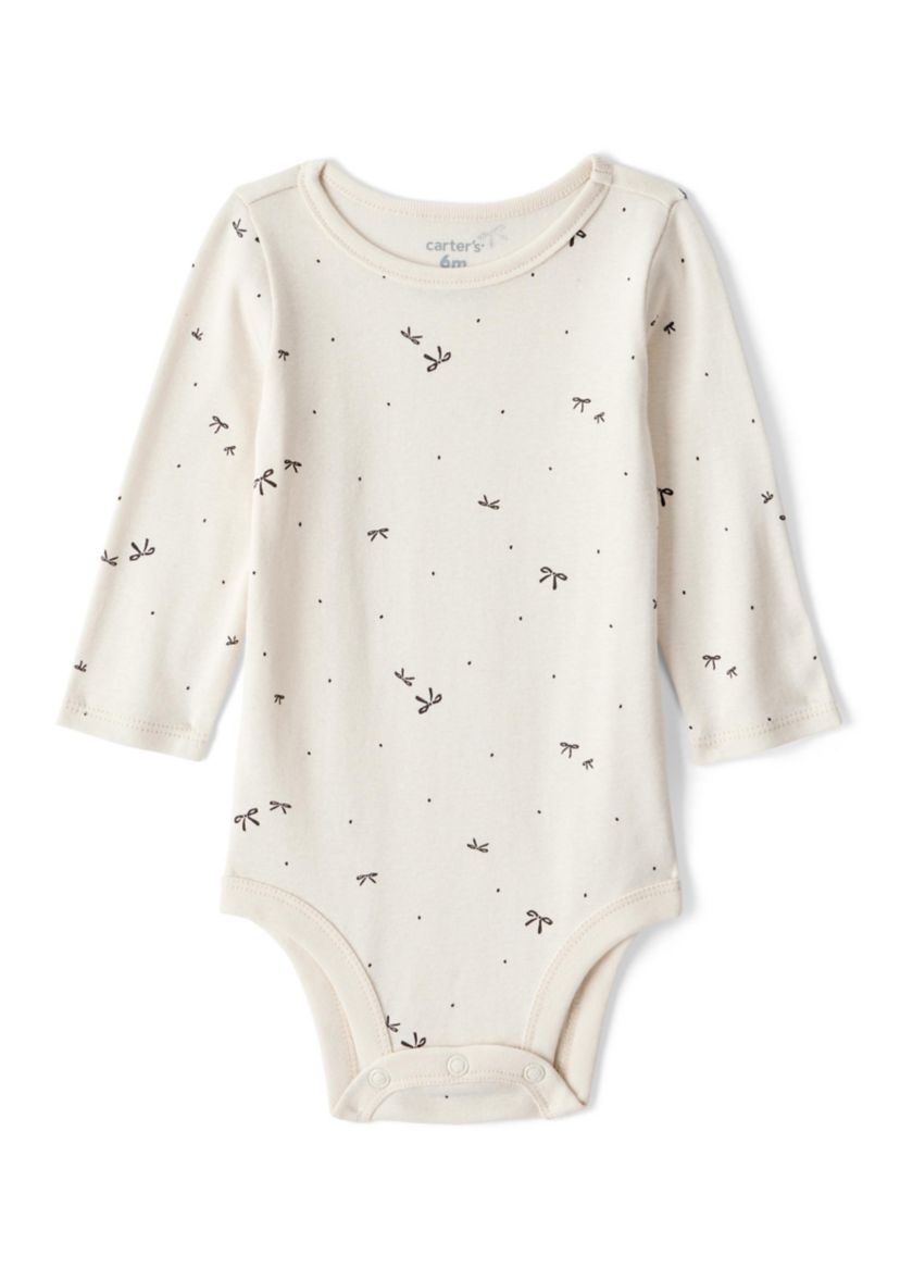 Baby Girls Printed Bodysuit and Jumper Dress Set