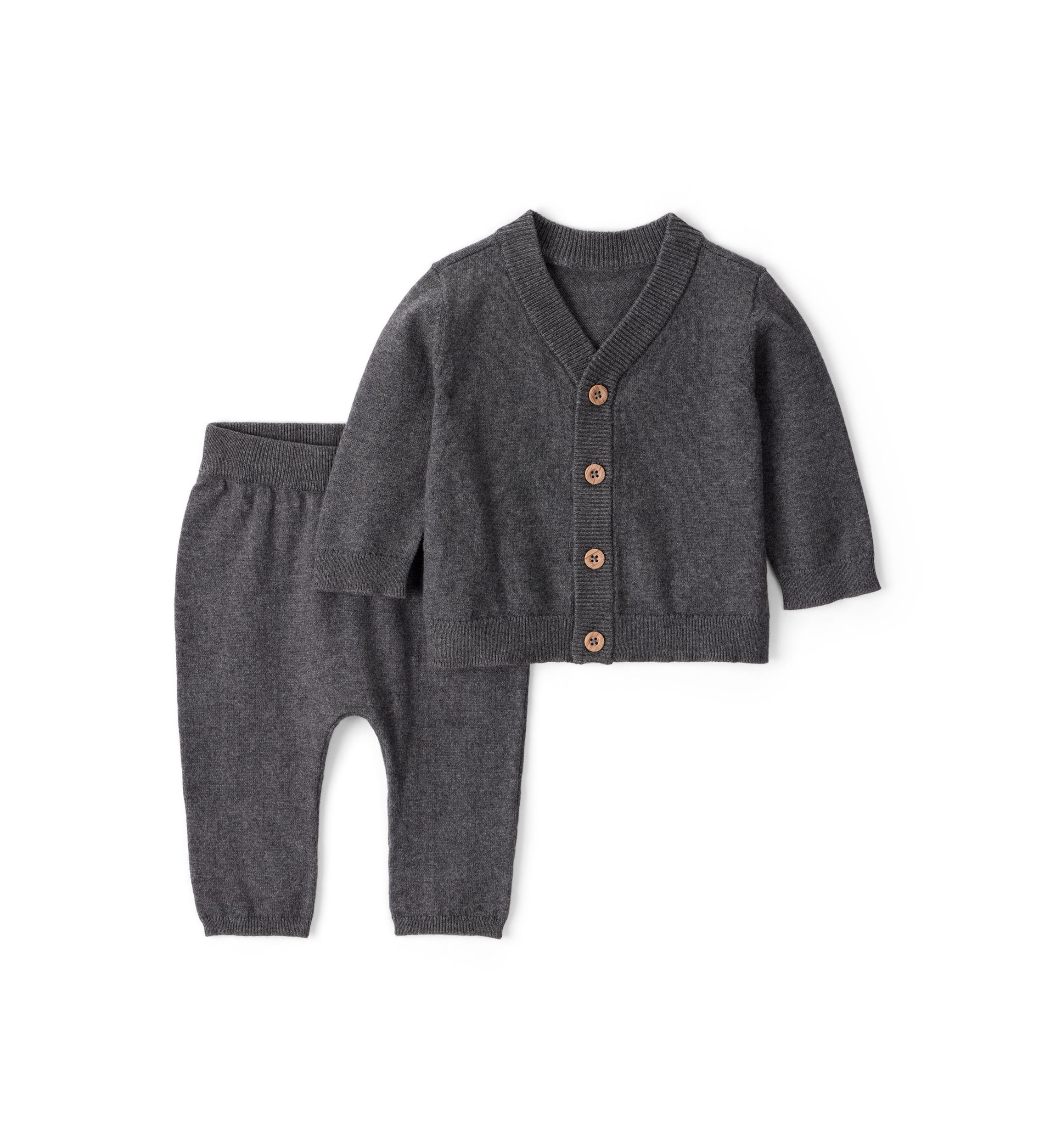 Baby Boys V-Neck Cardigan and Pants Set