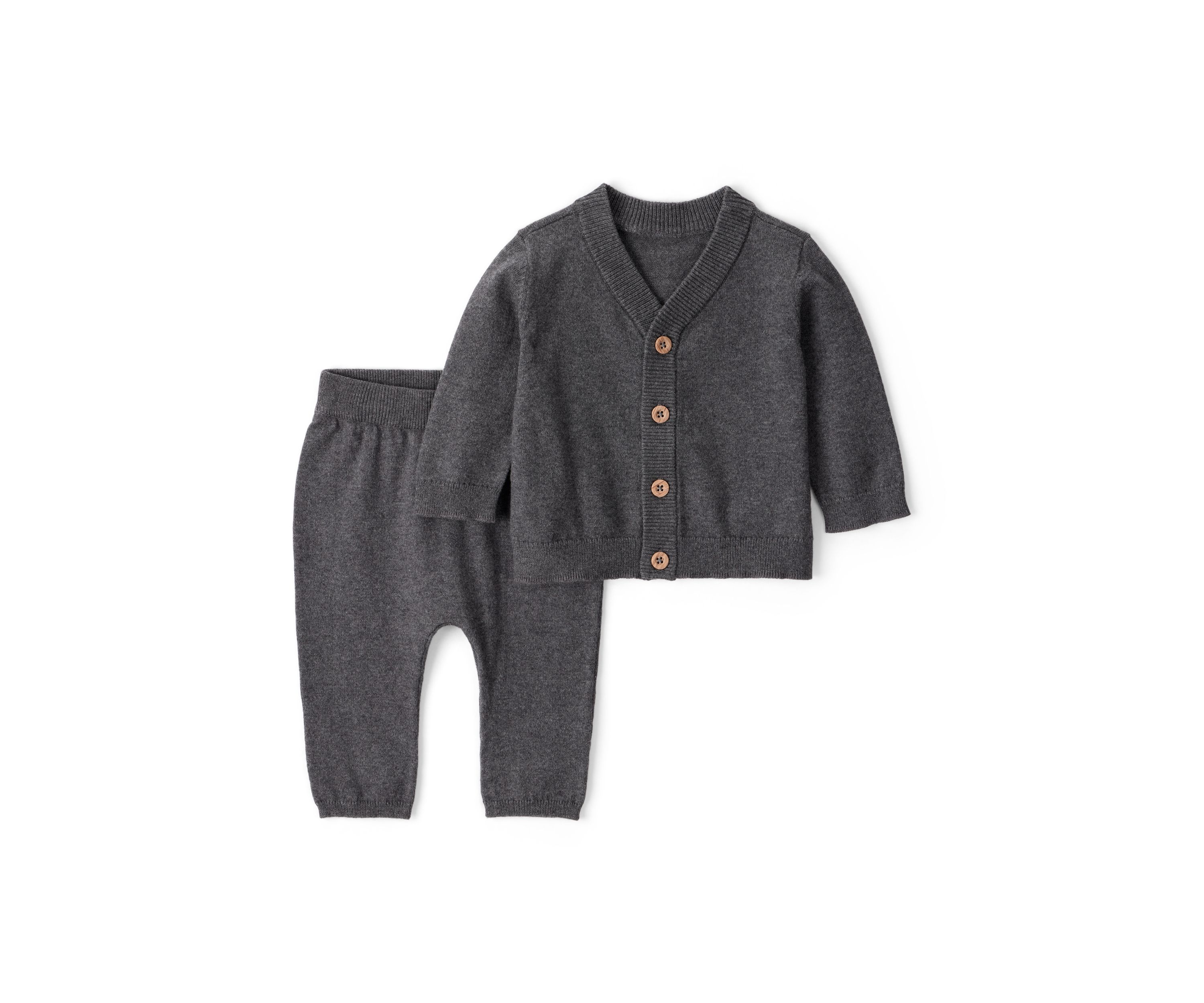 Baby Boys V-Neck Cardigan and Pants Set