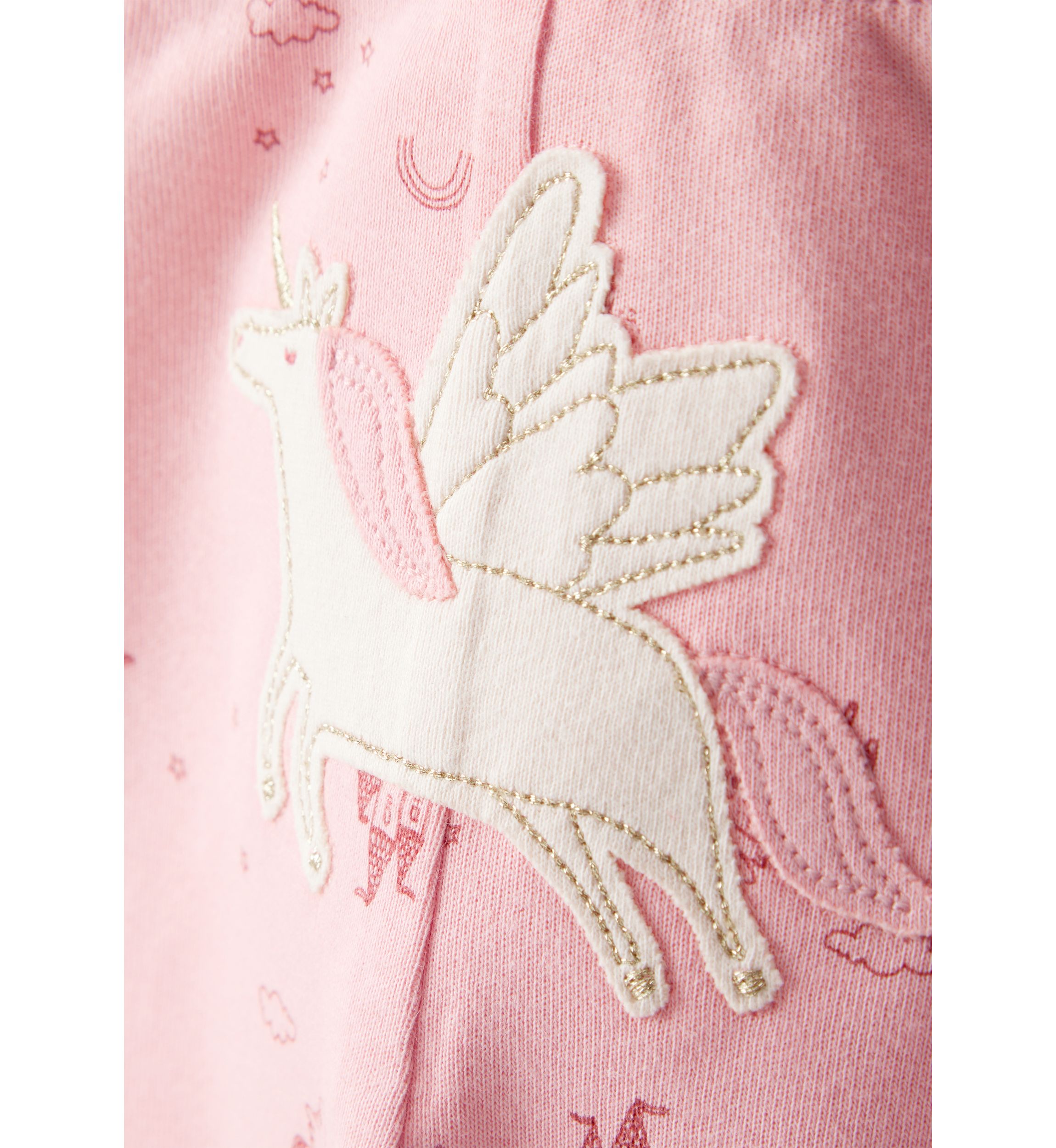 Baby Girls Unicorn Printed Bodysuit Set