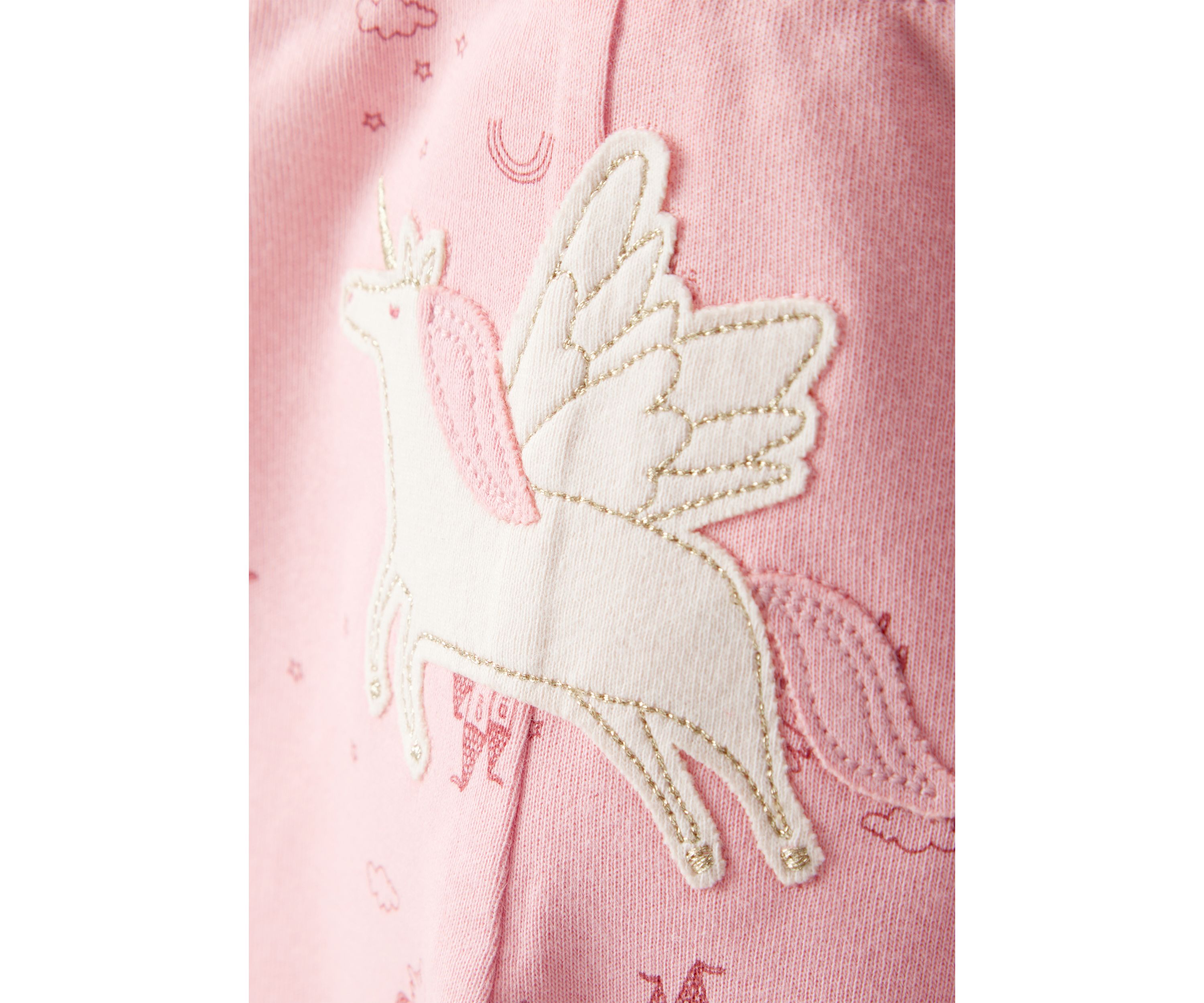 Baby Girls Unicorn Printed Bodysuit Set