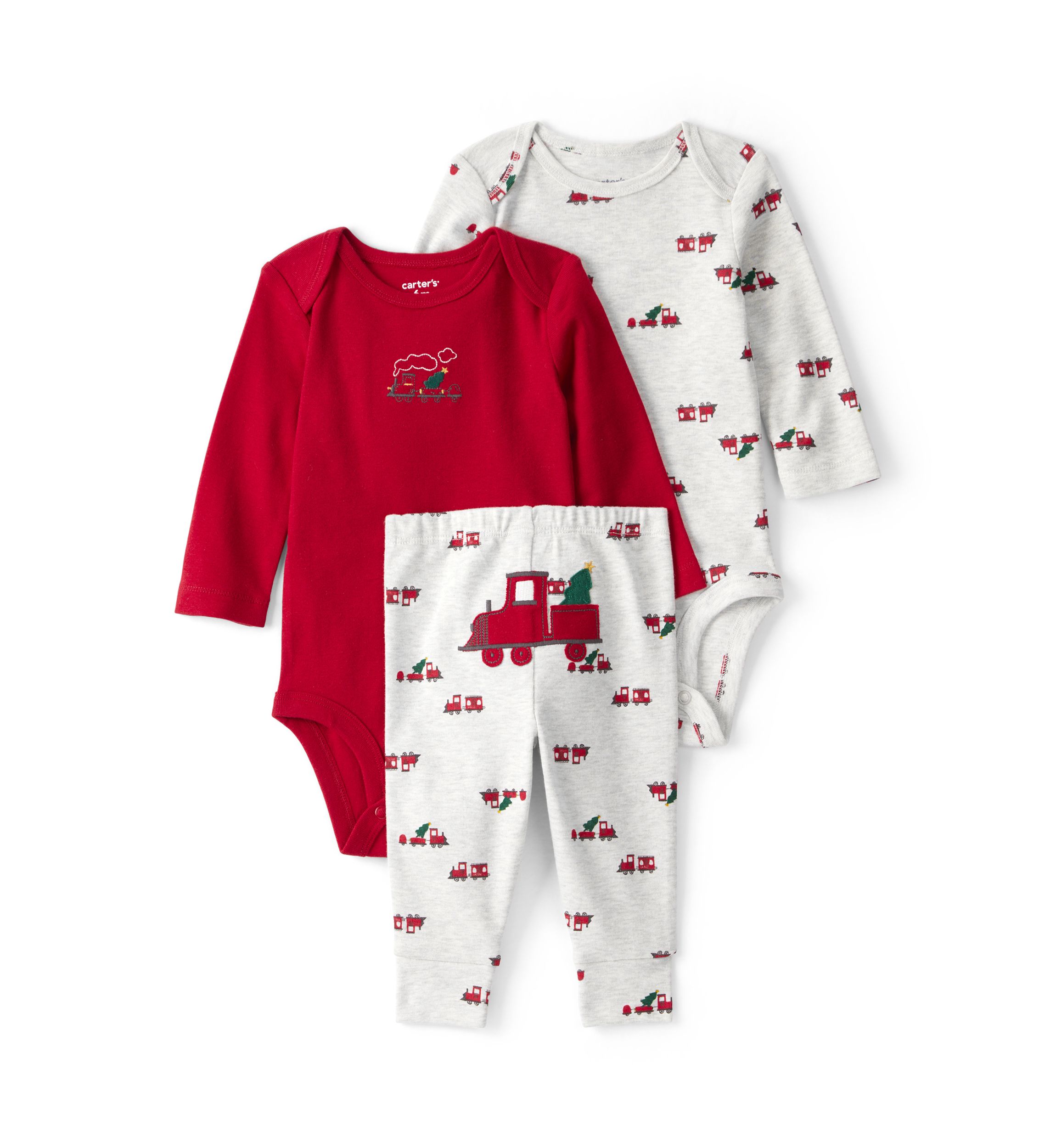 Baby Boys Three Piece Bodysuit Set