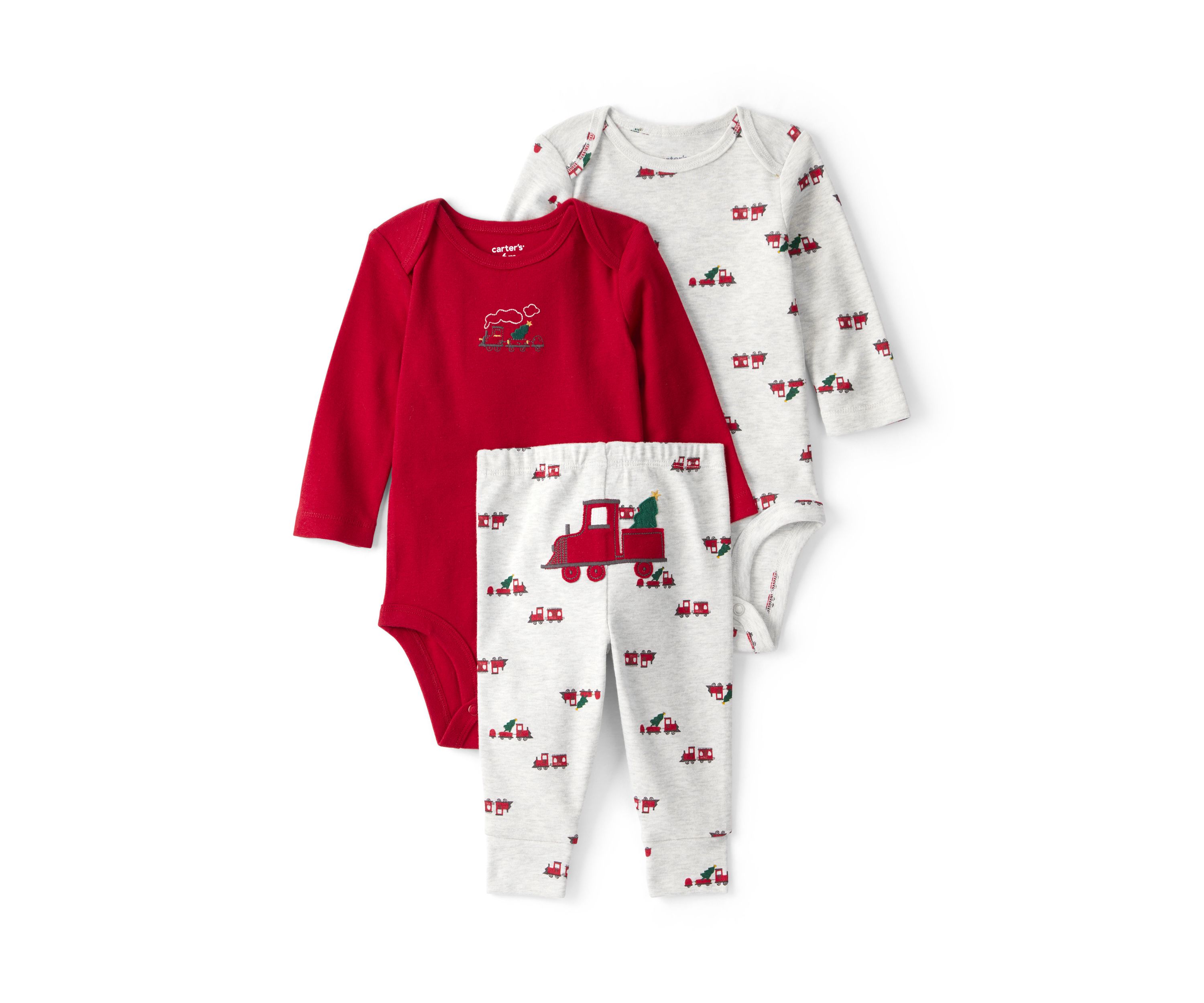 Baby Boys Three Piece Bodysuit Set