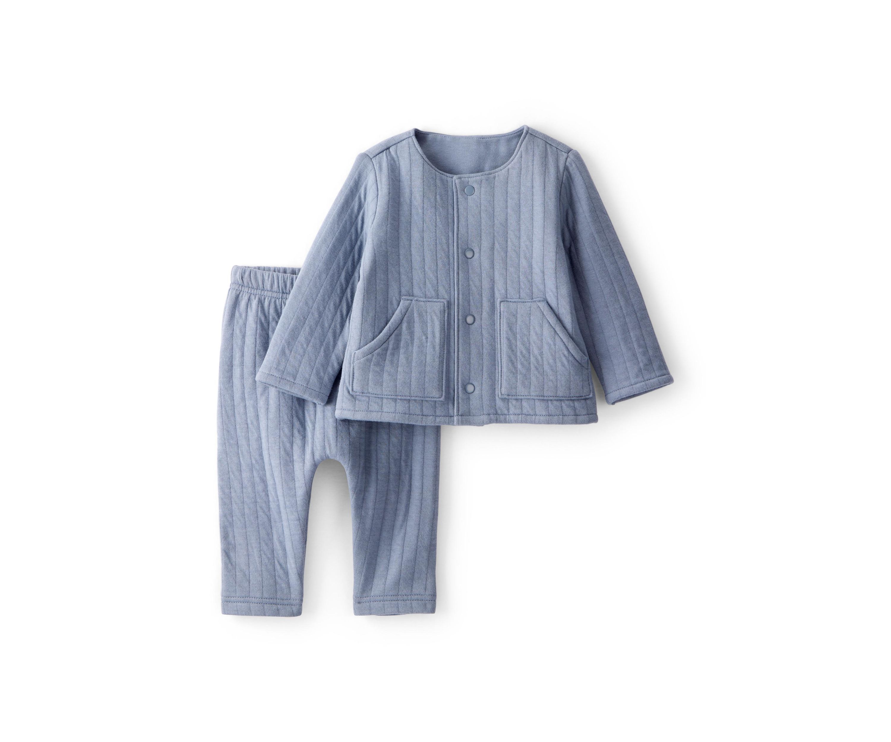 Baby Boys Two Piece Quilted Cardigan Set