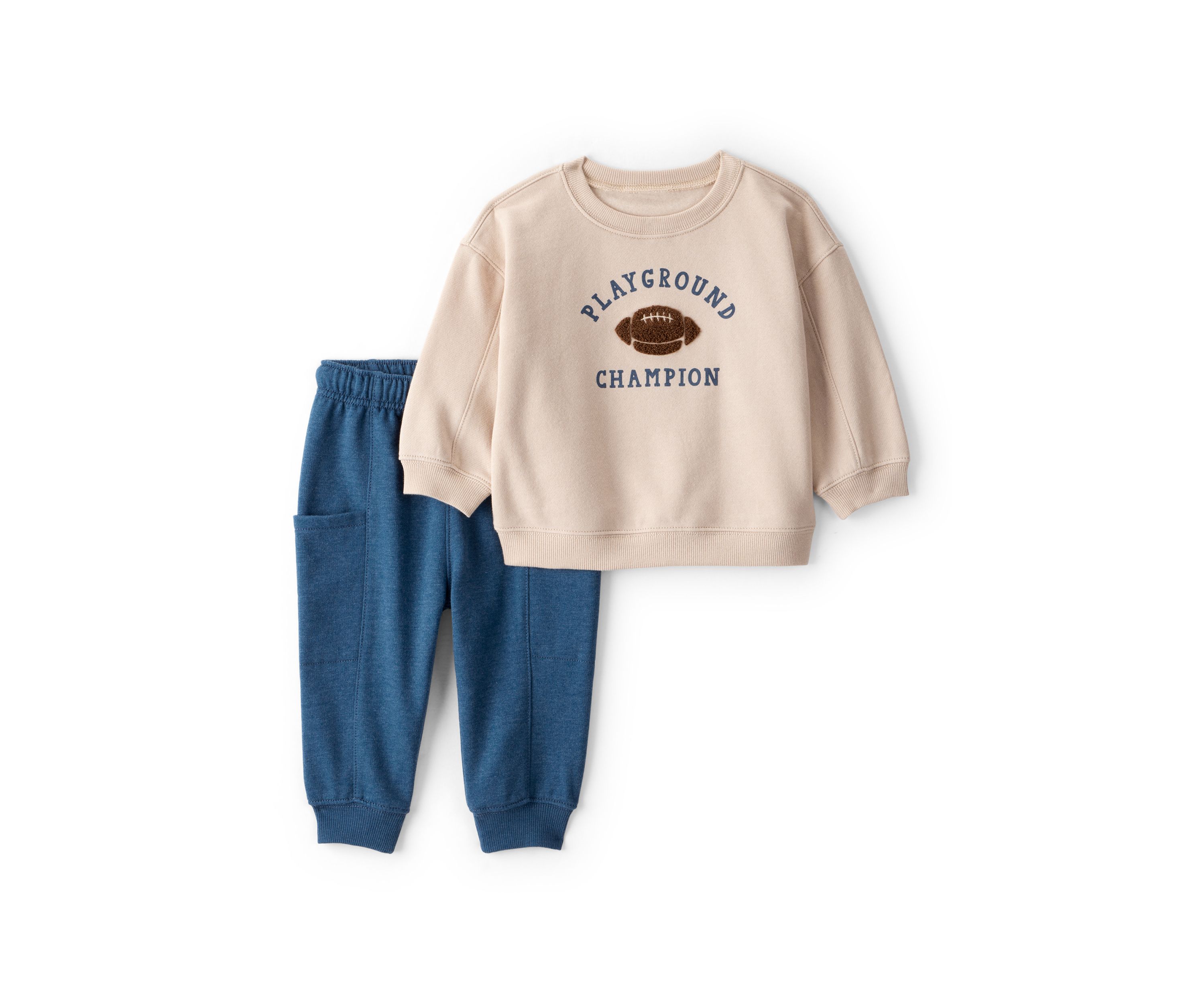 Baby Boys Football Graphic Sweatshirt and Joggers Set