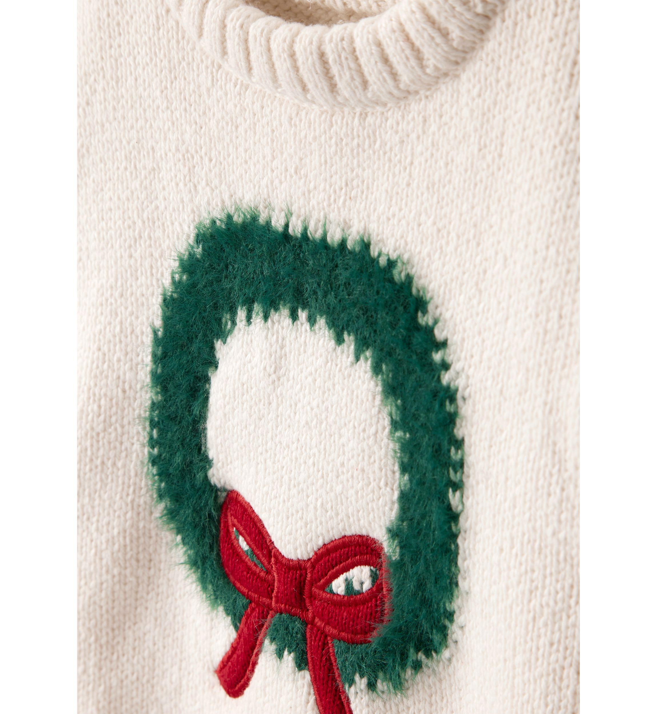 Baby Girls Wreath Sweater and Leggings Set