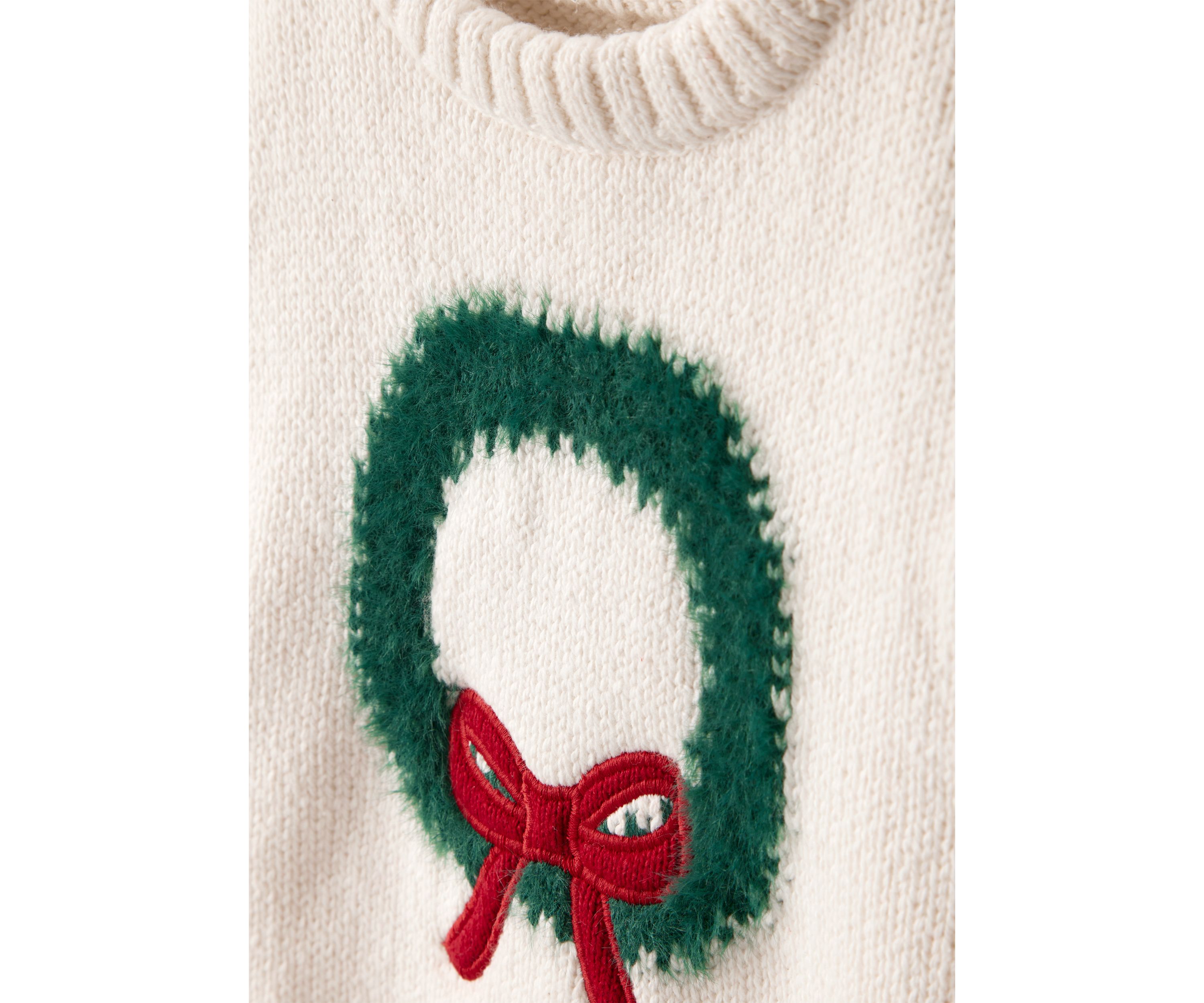 Baby Girls Wreath Sweater and Leggings Set