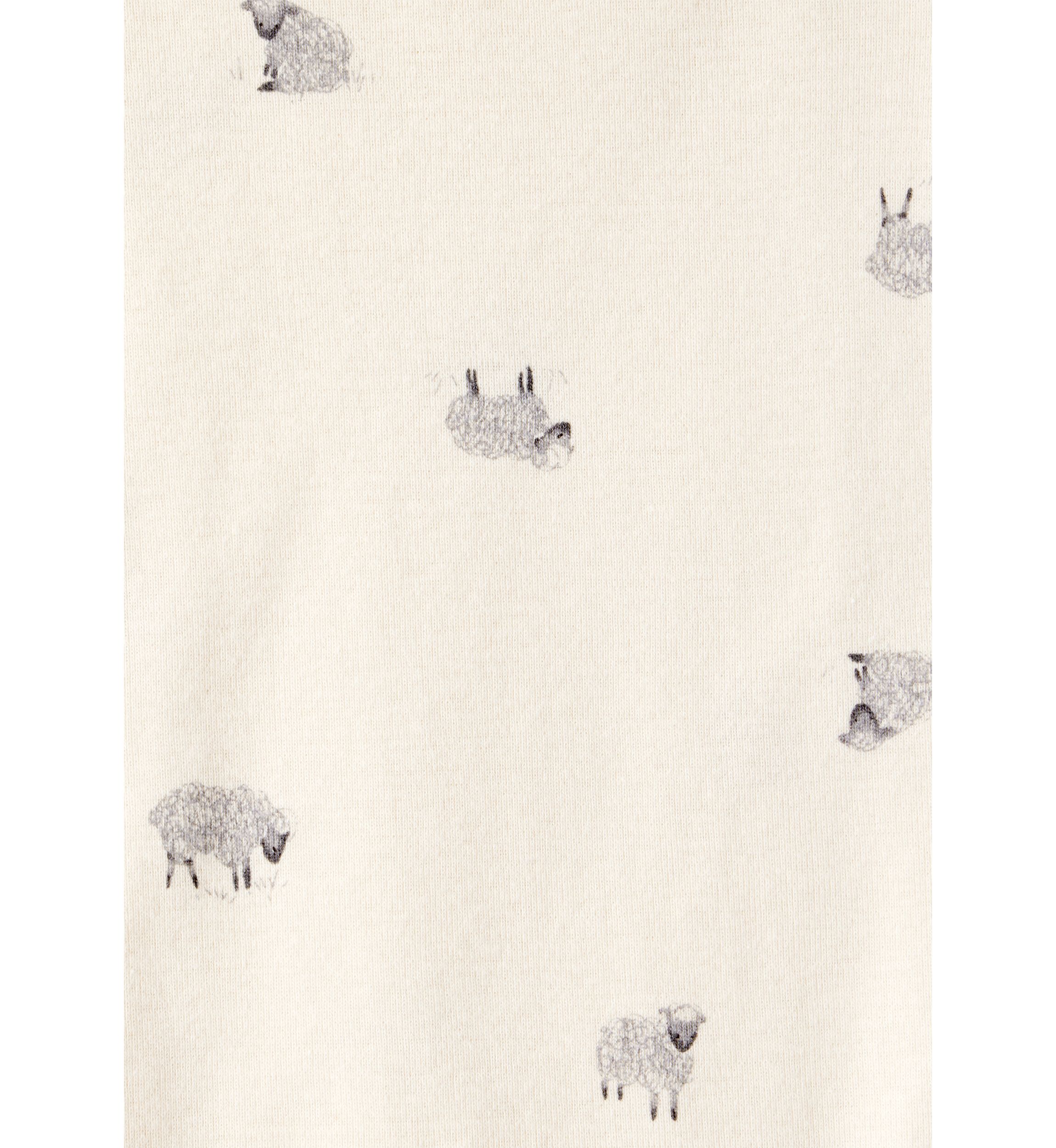 Baby Boys Sheep Printed Three Piece Bodysuit Set