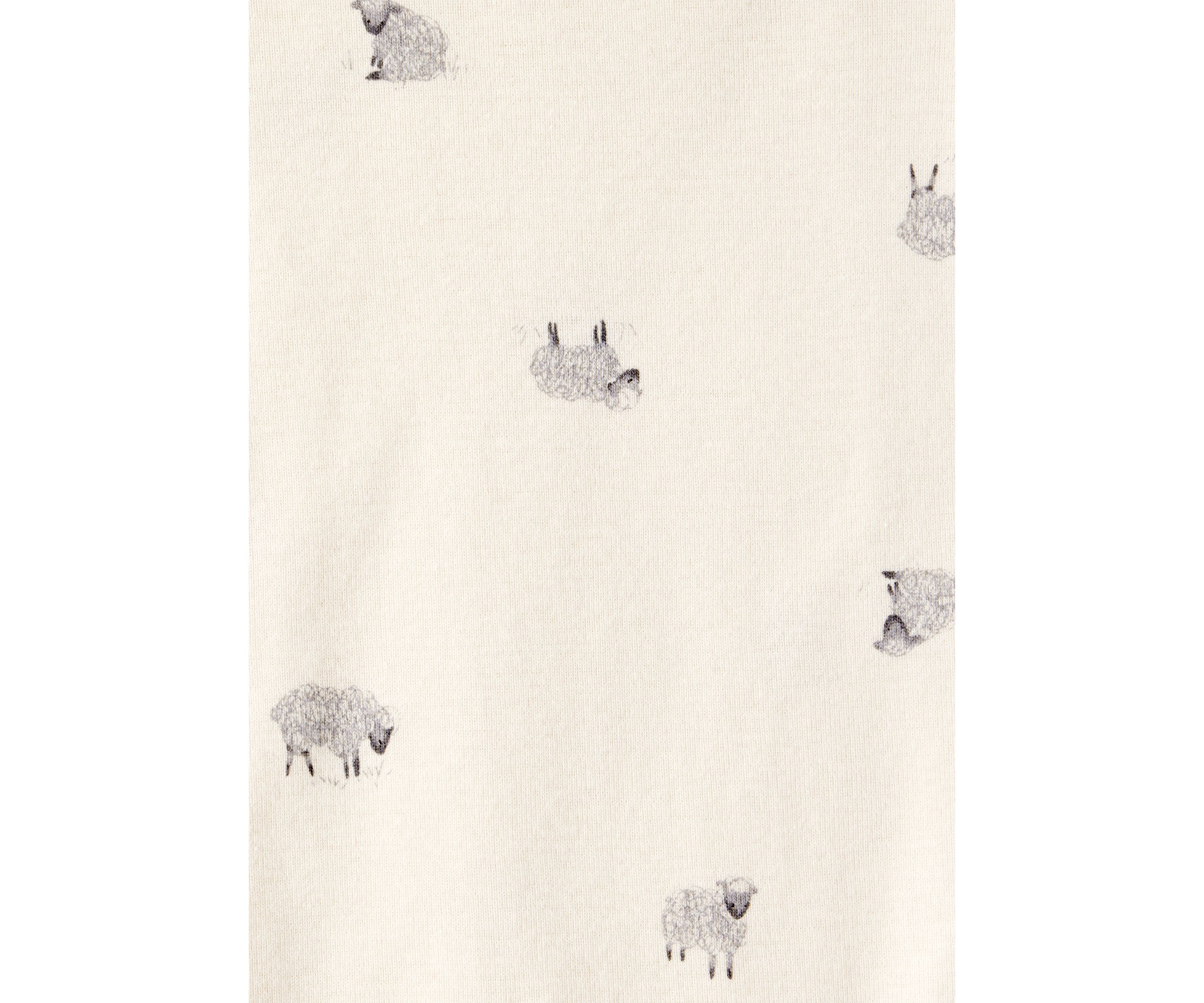 Baby Boys Sheep Printed Three Piece Bodysuit Set