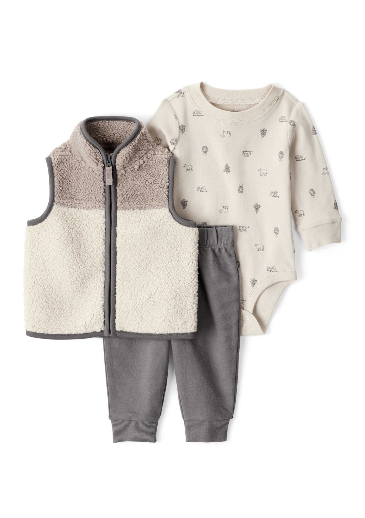 Baby Boys 3 Piece Vest Set