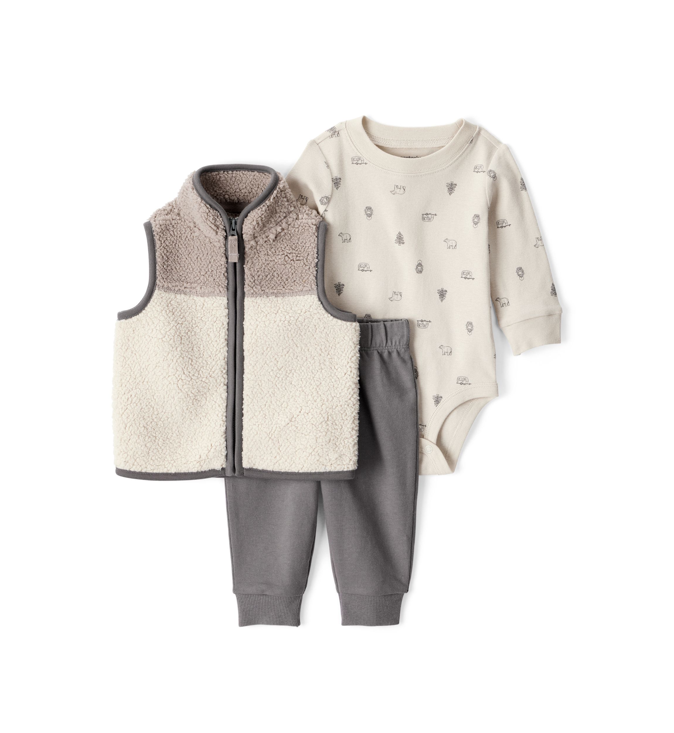 Baby Boys 3 Piece Vest Set