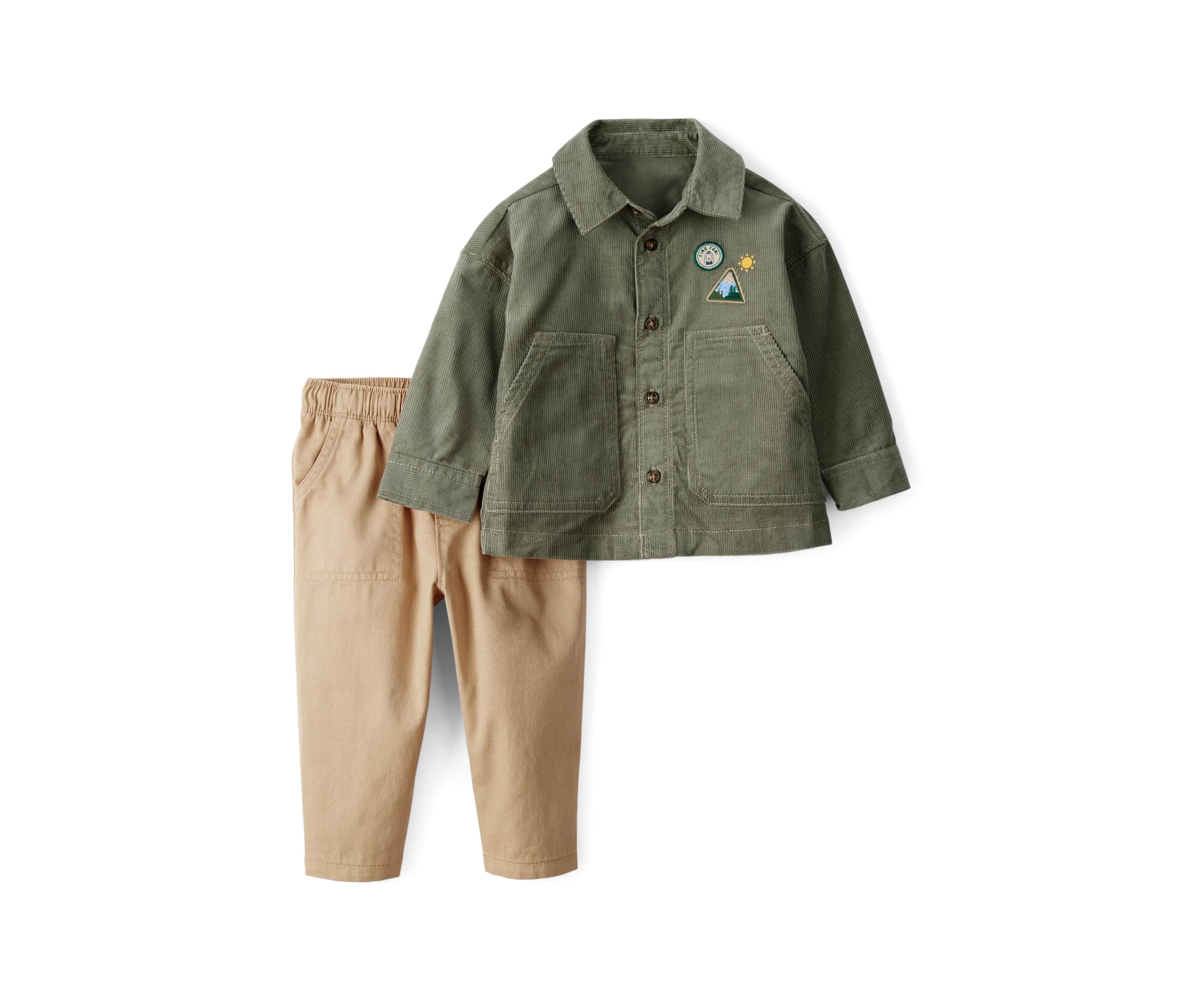 Toddler Boys Khaki Set 