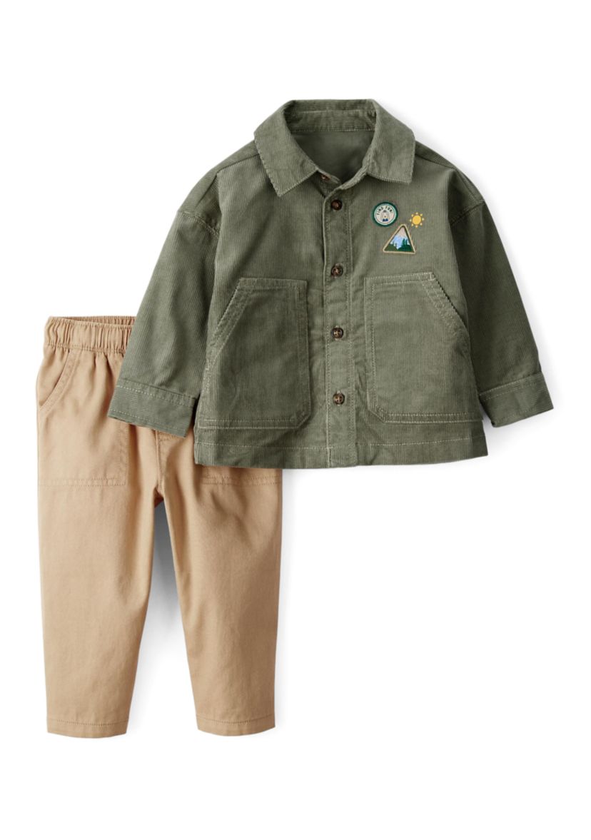 Toddler Boys Khaki Set 