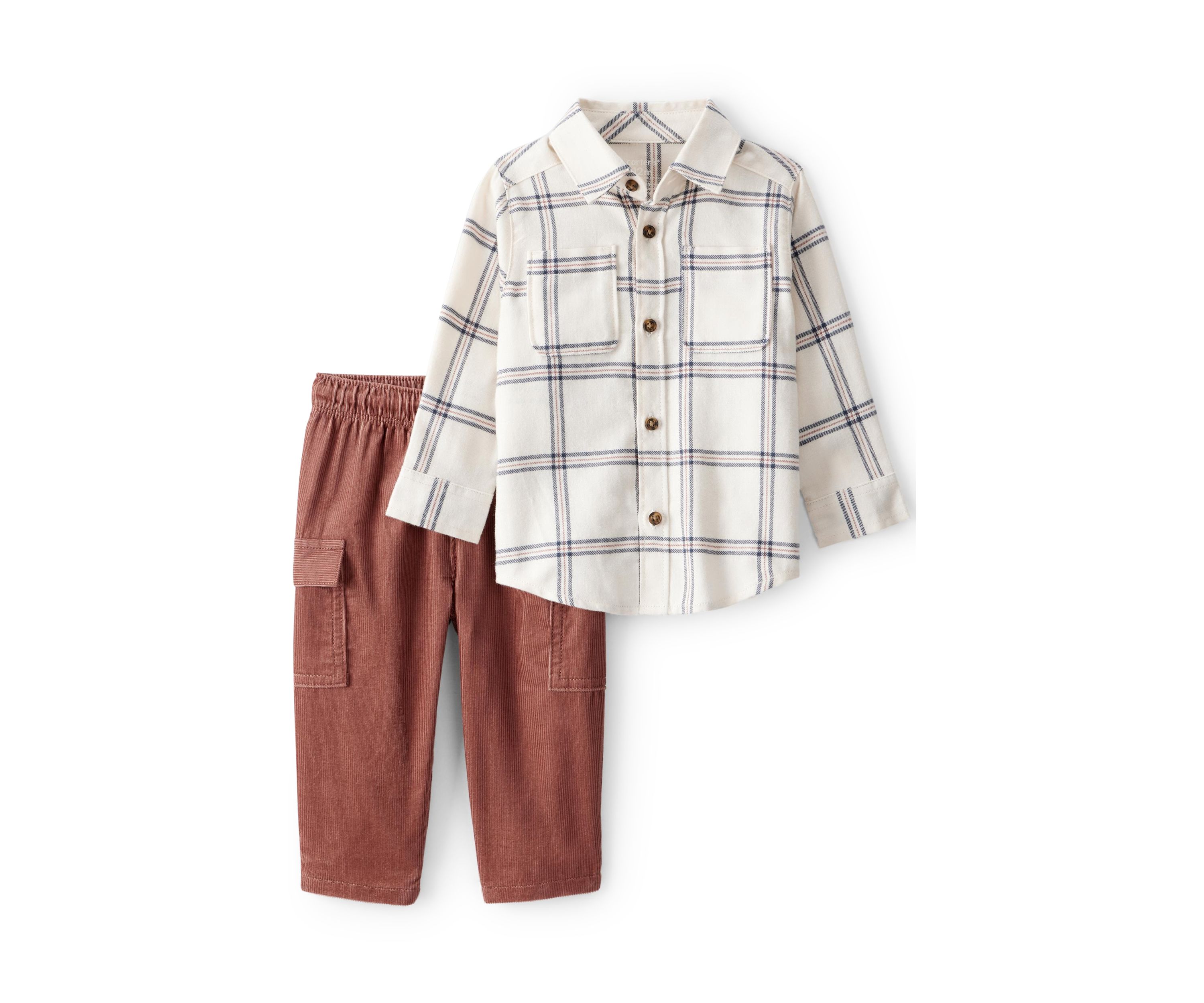 Toddler Boys Plaid Set 