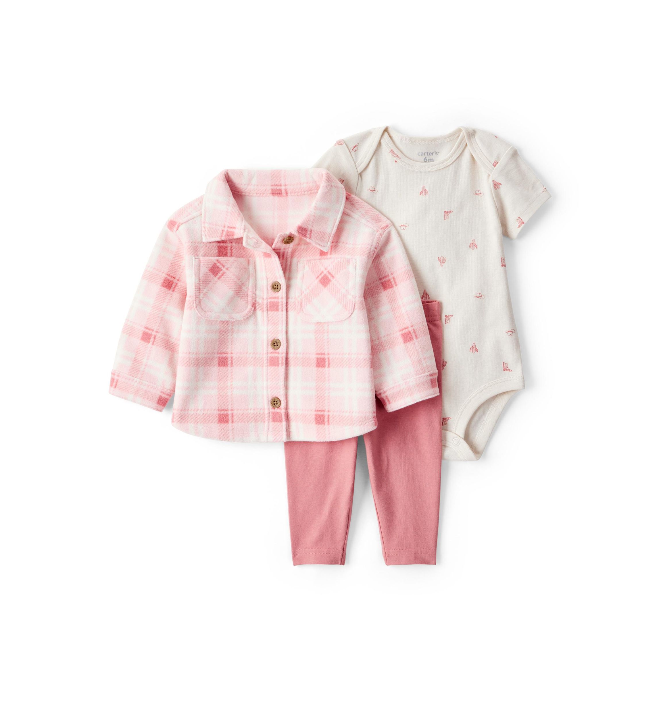 Baby Girls Three Piece Cardigan Set