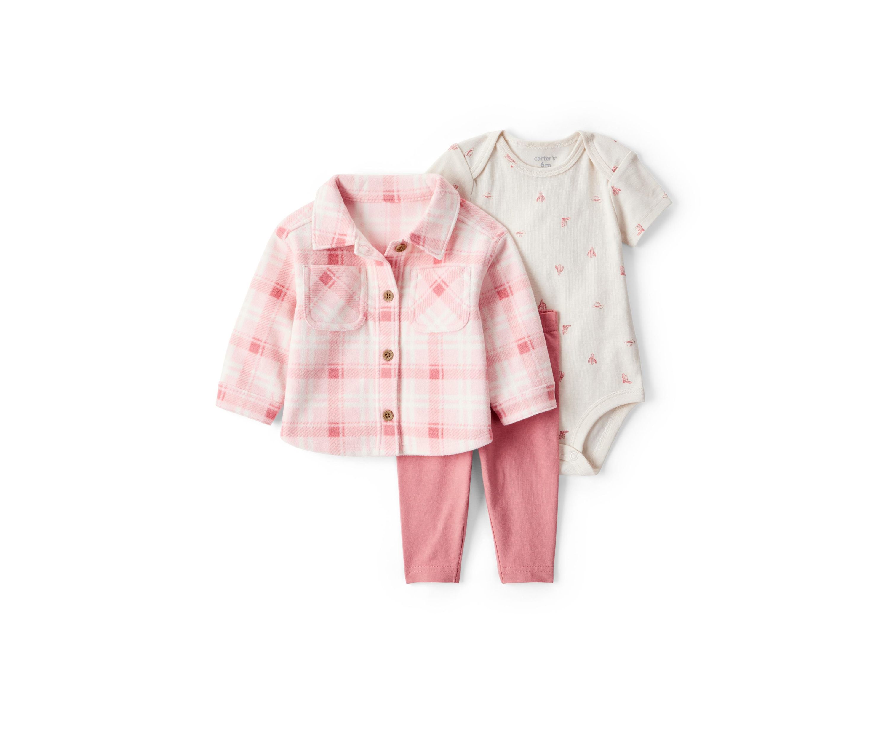 Baby Girls Three Piece Cardigan Set