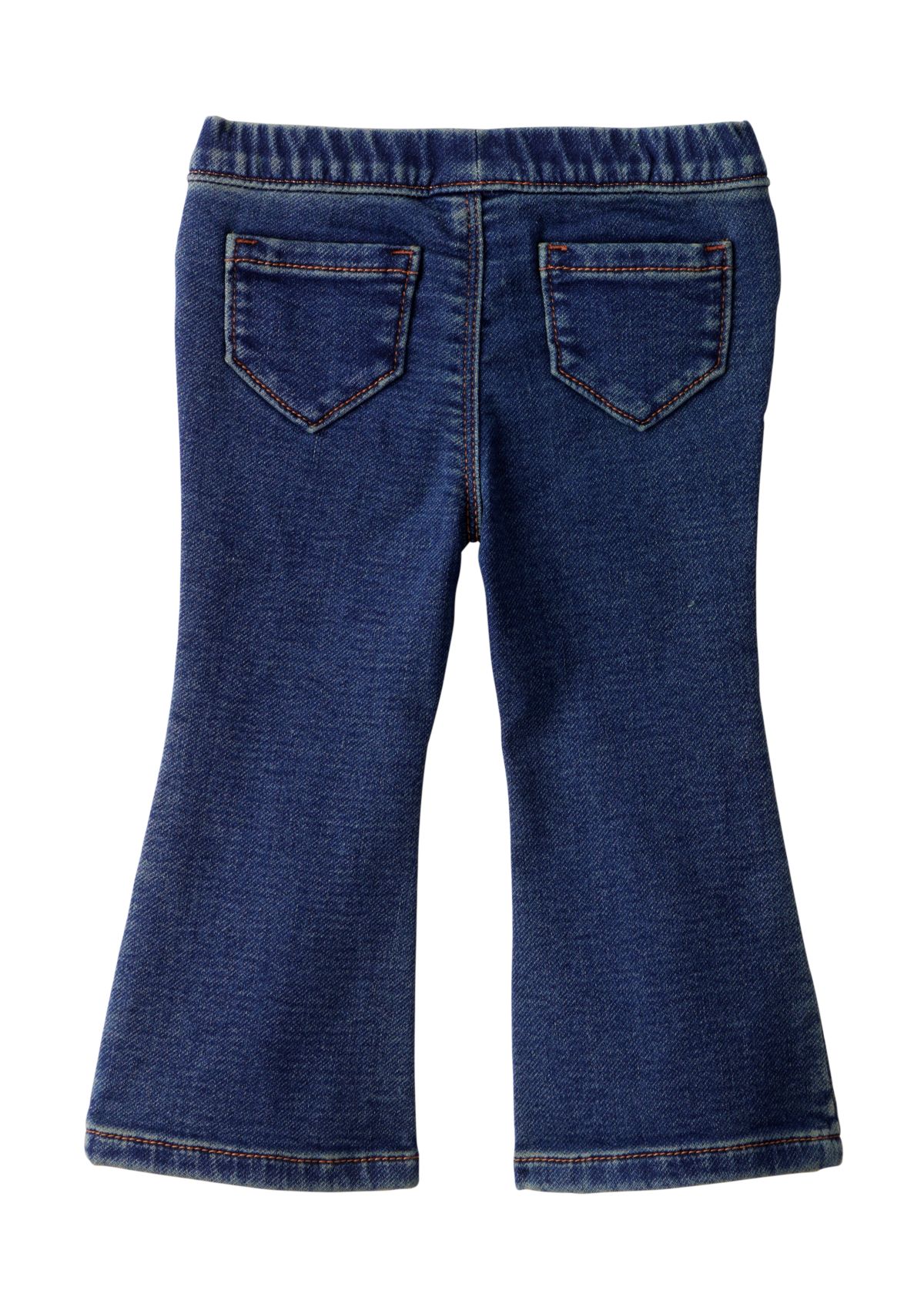 Baby Girls Long Sleeve Top and Denim Flare Pants Set