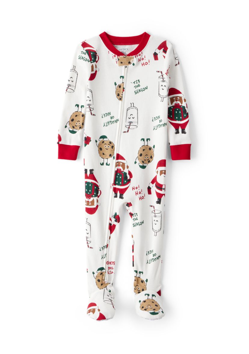 Baby Festive Printed Footie Pajamas