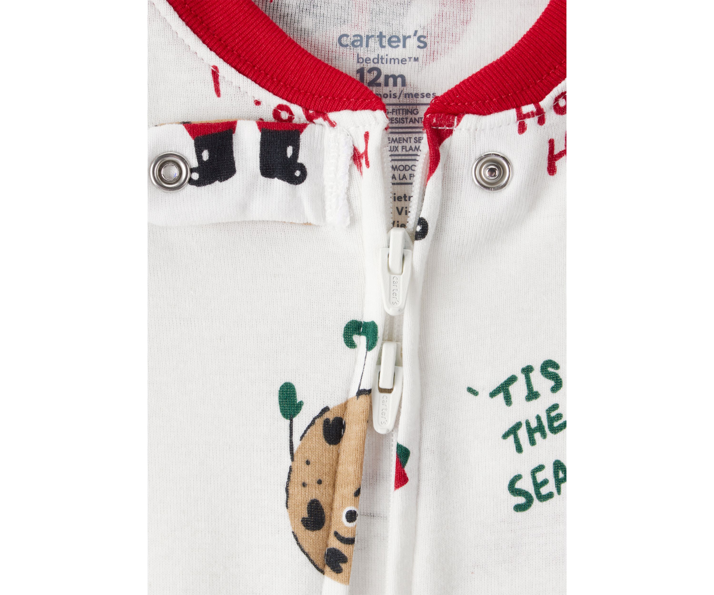 Baby Festive Printed Footie Pajamas