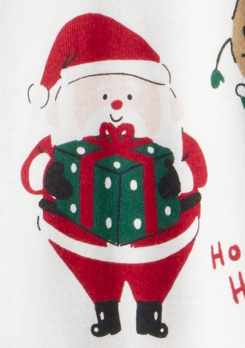 Baby Santa Printed Footie Pajamas