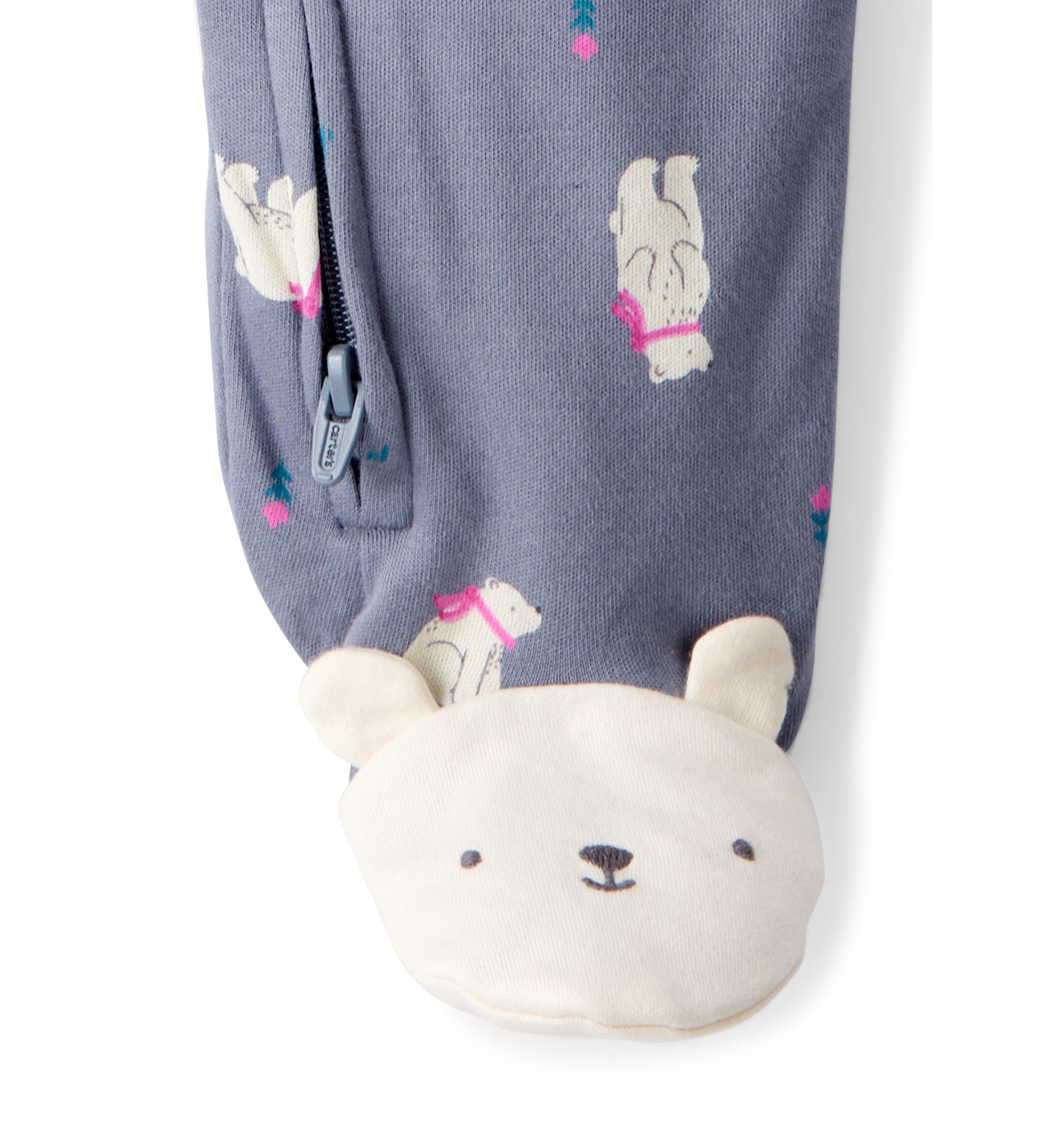 Baby Boys Interlock Snap Footed Pajamas