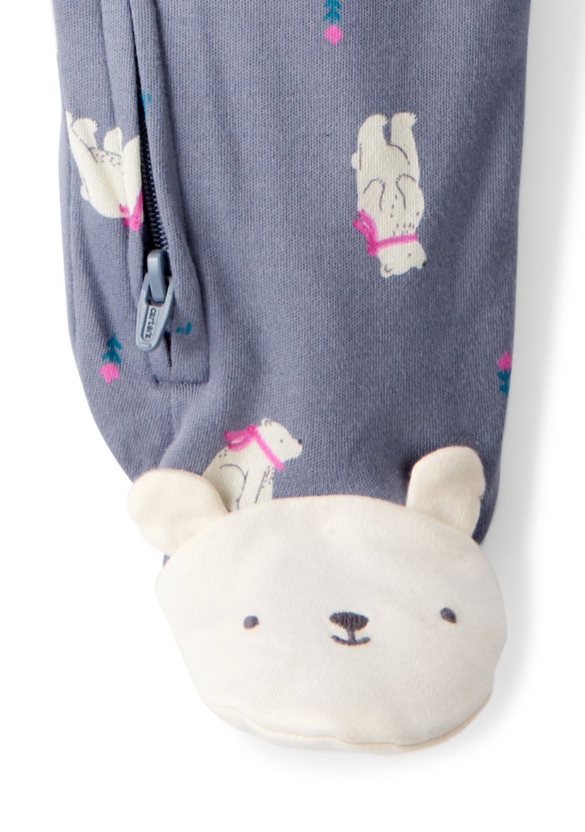 Baby Boys Interlock Snap Footed Pajamas