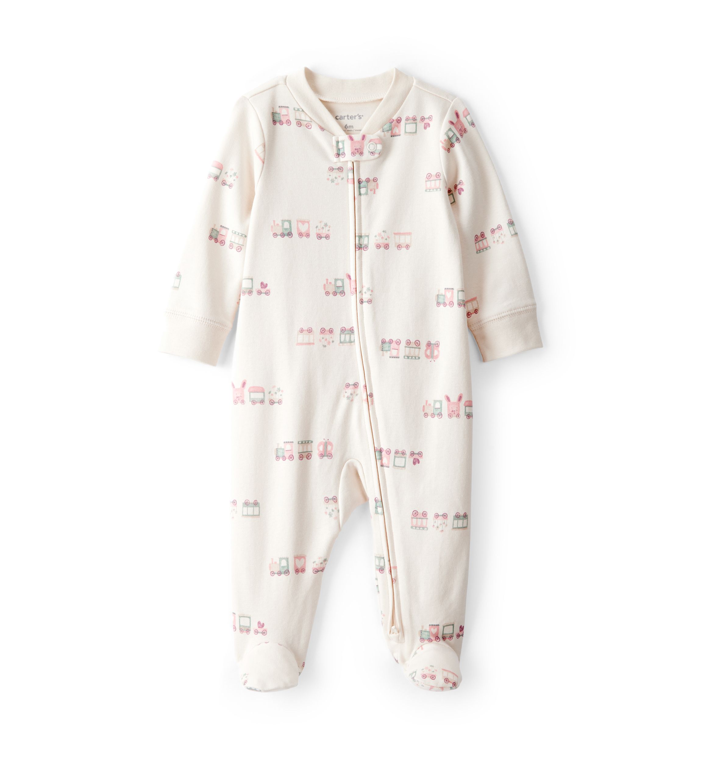 Baby Boys Interlock Snap Footed Pajamas 
