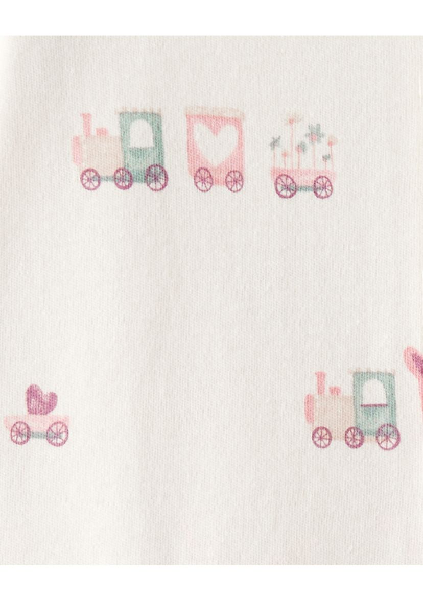 Baby Boys Interlock Snap Footed Pajamas 