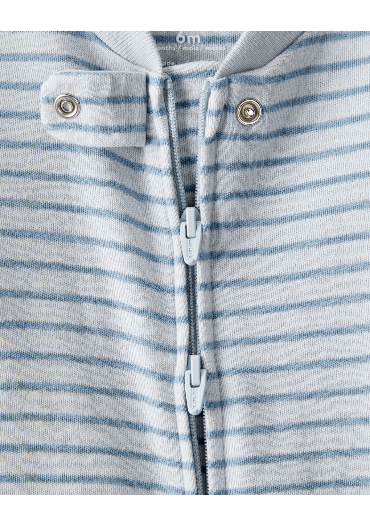 Baby Boys Interlock Snap Footed Pajamas