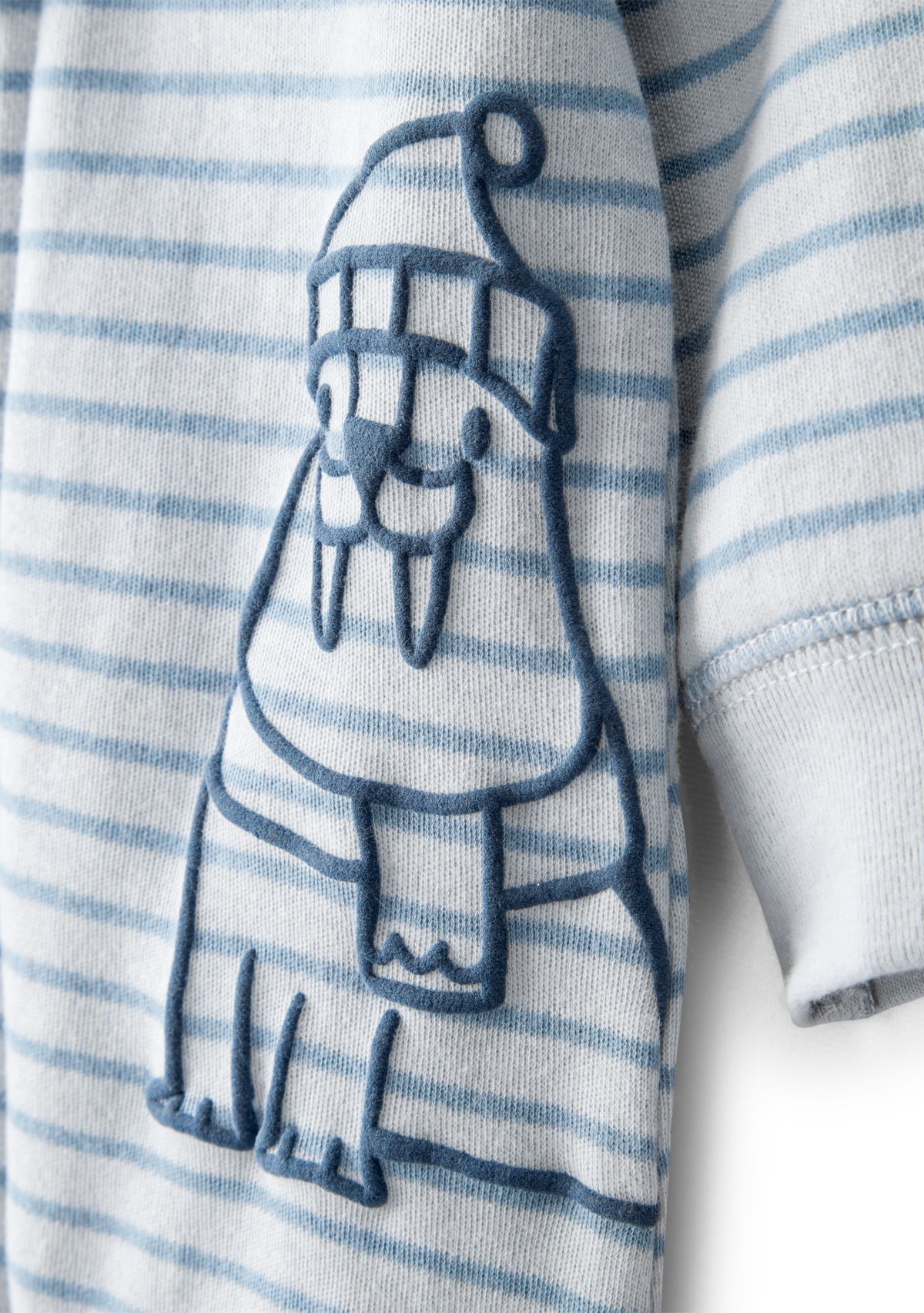 Baby Boys Interlock Snap Footed Pajamas