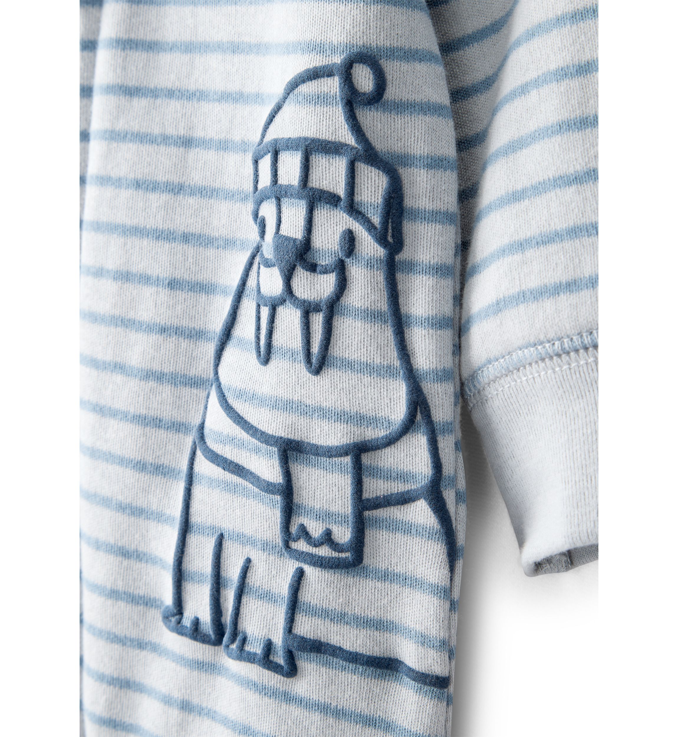 Baby Boys Interlock Snap Footed Pajamas