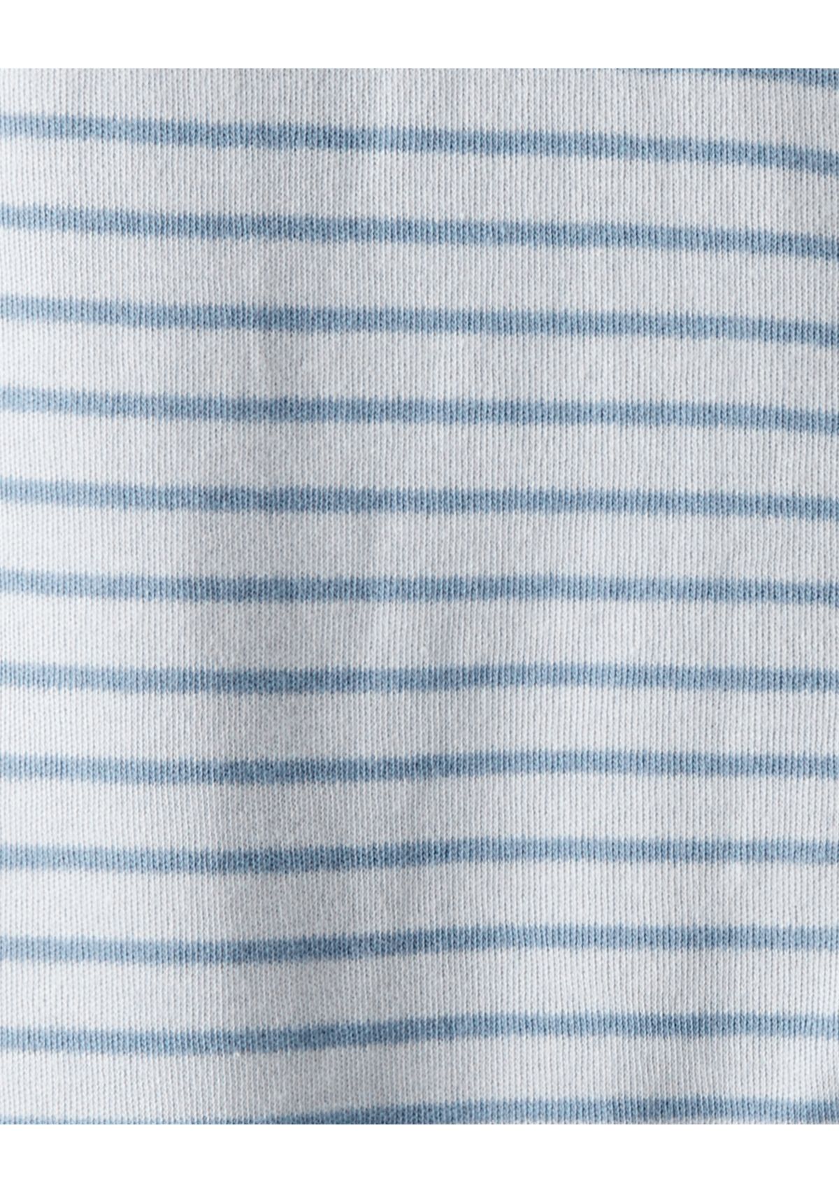 Baby Boys Interlock Snap Footed Pajamas