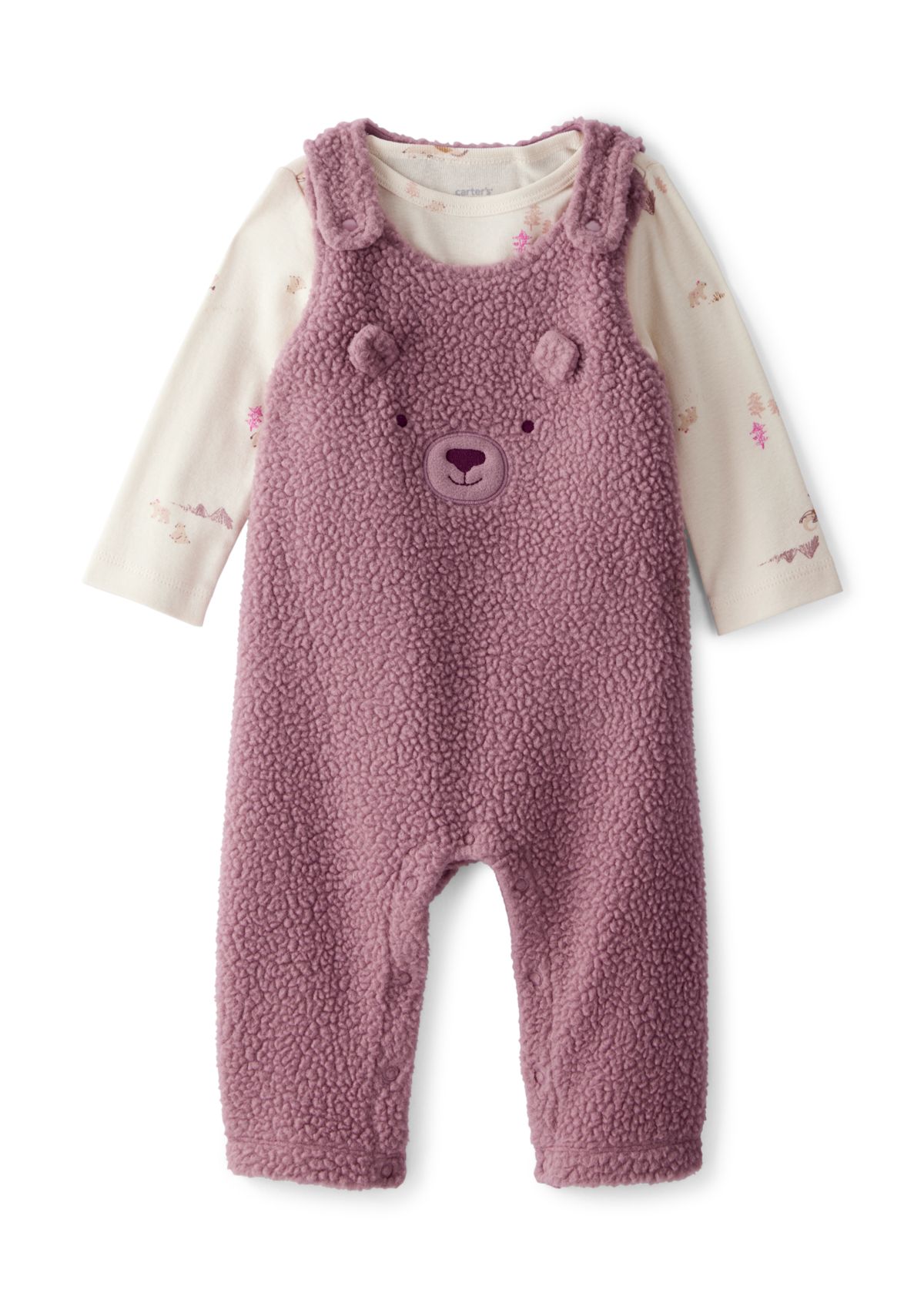 Baby Girls 2-Piece Overall Set 