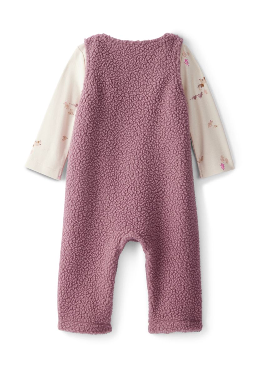 Baby Girls 2-Piece Overall Set 