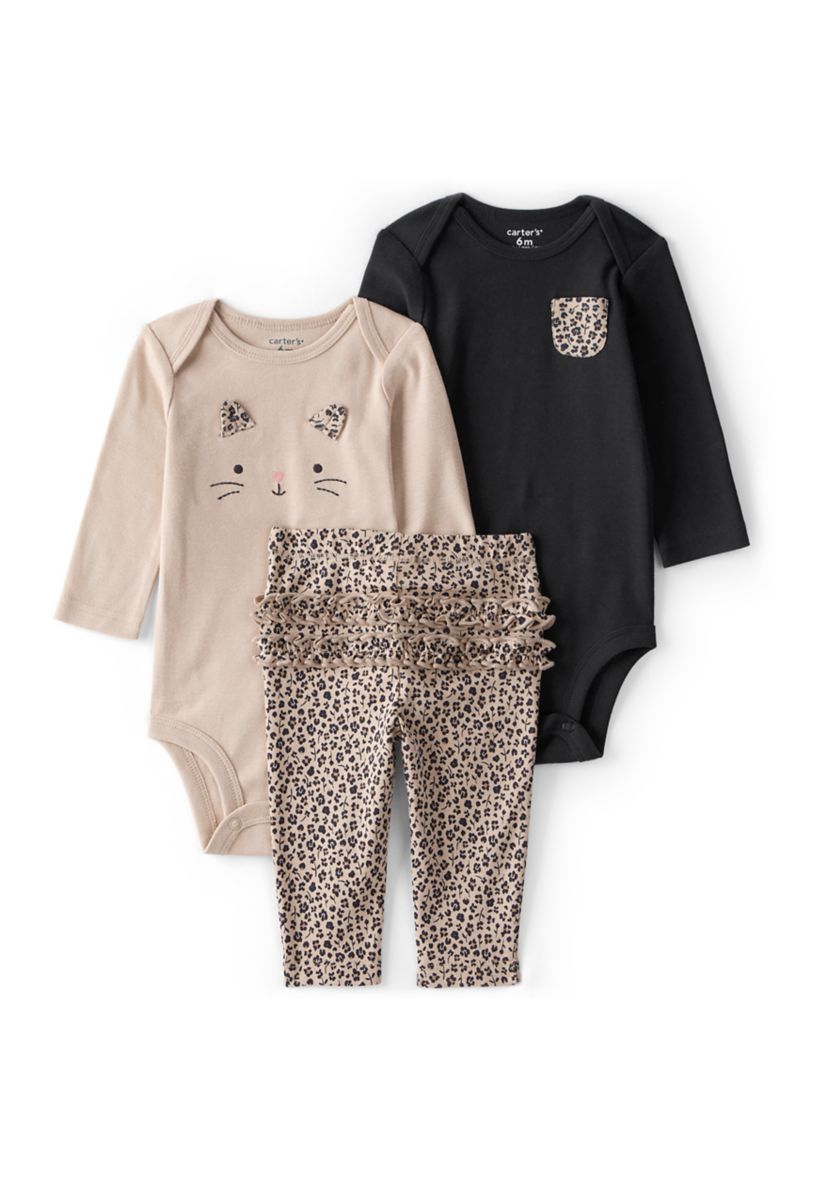 Baby Girls 3-Piece Cardigan Set