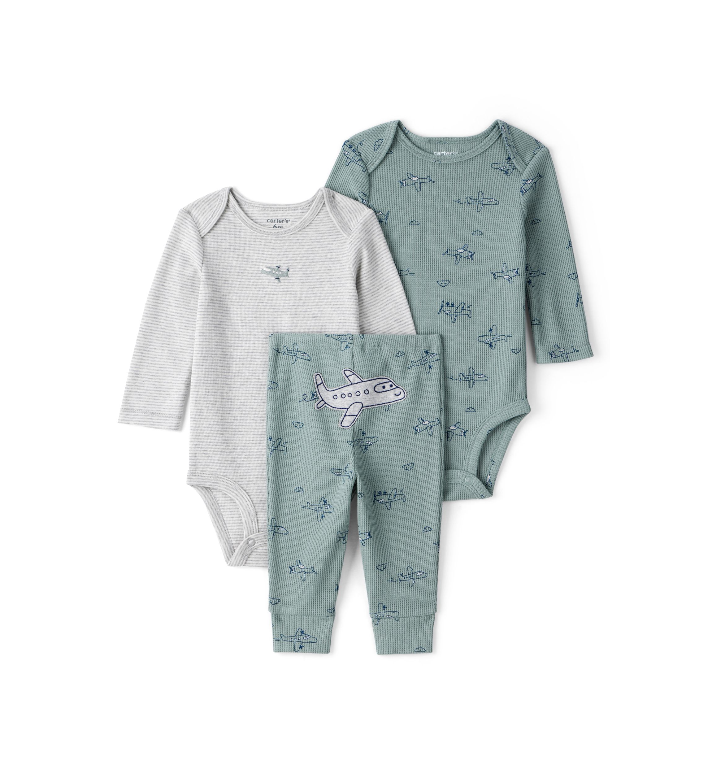 Baby Boys 3-Piece Bodysuit Set 