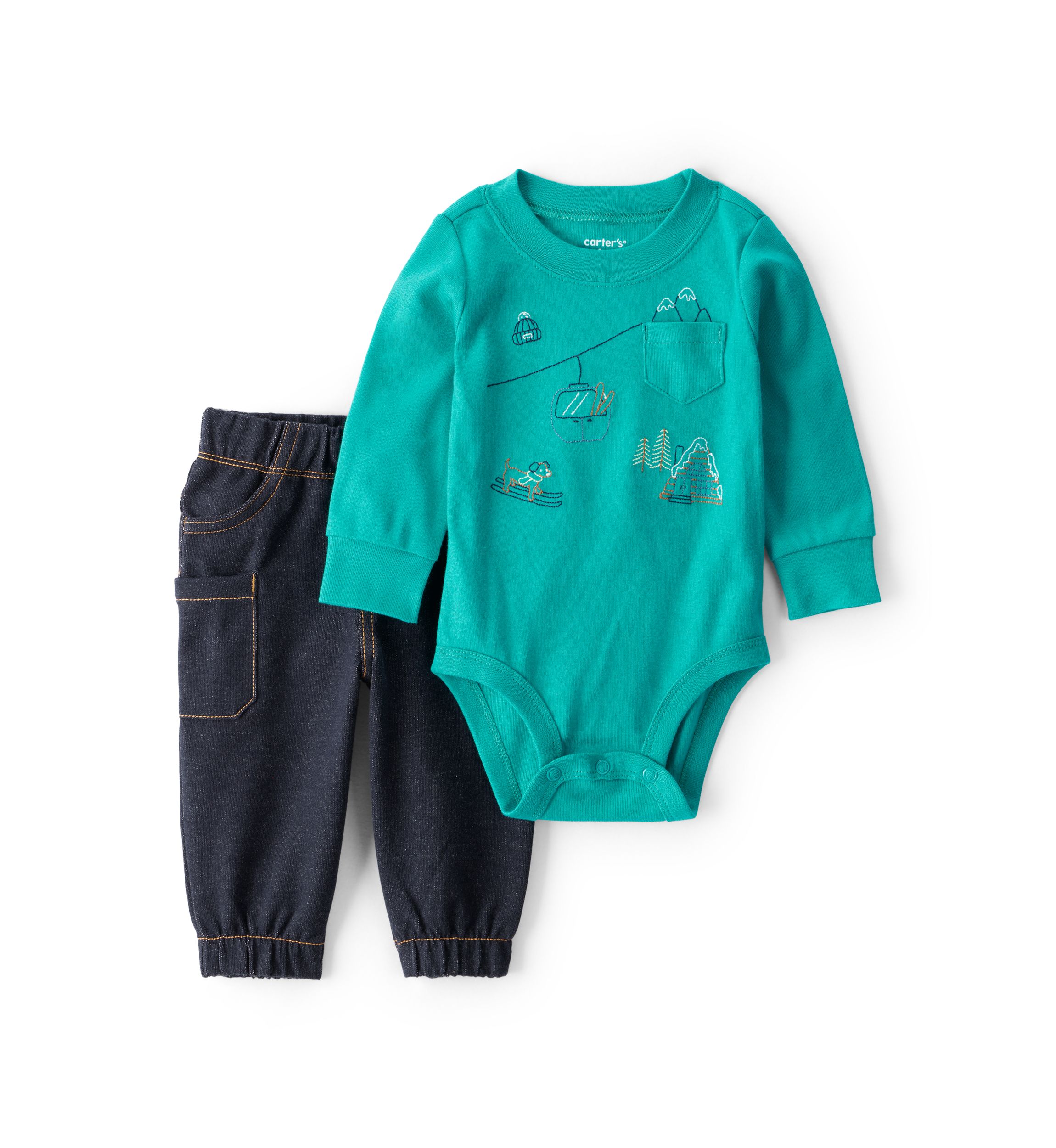 Baby Boys 2-Piece Bodysuit Set