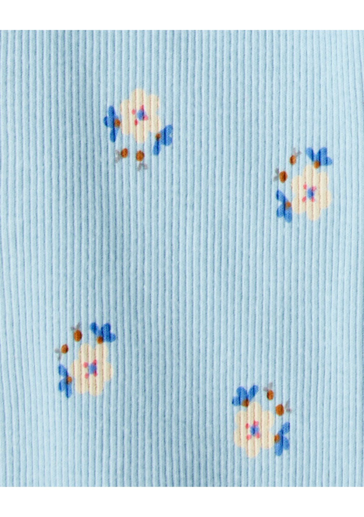 Baby Girls Peter Pan Pullover and Printed Legging Set 