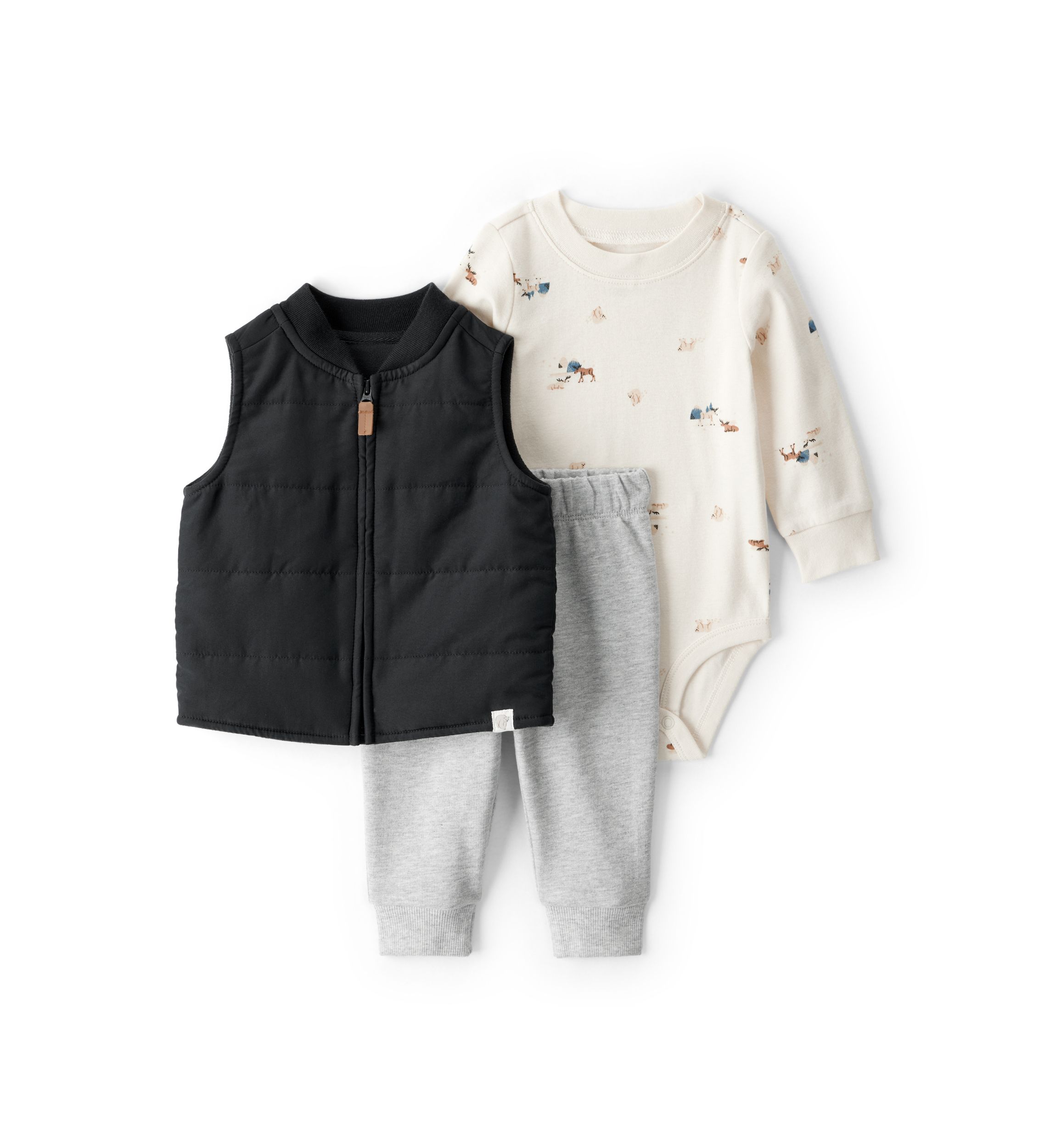 Baby Boys 3-Piece Vest Set