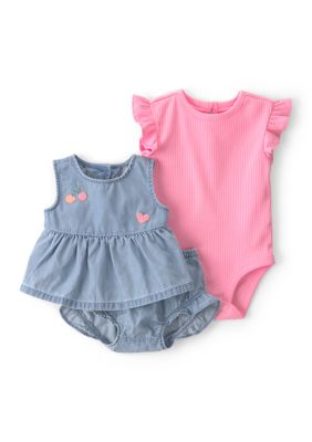 Carter's Baby Girls Top Body Suit and Short set, 6 Months