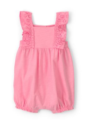 Carter's Baby Girls Romper, Pink, 9 Months