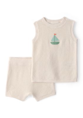 Carter's Baby Boys 2 Piece Shirt and Shorts Set