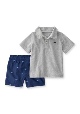 Carter's Baby Boys Polo Shirt and Shorts Set, 9 Months