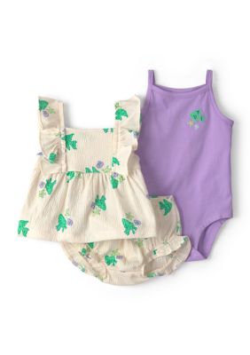 Carter's Baby Girls 3 Piece Outfit Set, Newborn