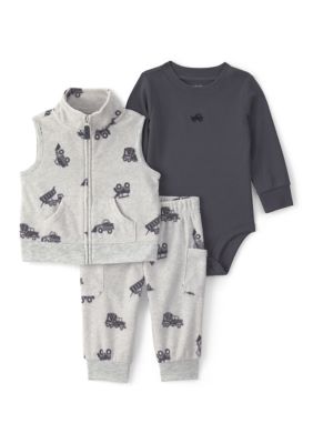 Carter's Baby Boys Bodysuit and Pants Set with Vest