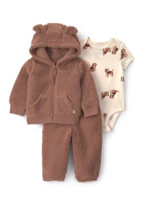 Carter's Baby Boys Bear Bodysuit and Pants Set with Jacket