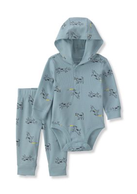 Carter's Baby Boys Hoodie and Pants Set, Blue, Newborn