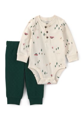 Carter's Baby Boys Winter Scene Bodysuit and Pants Set