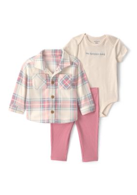 Carter's Baby Girls Bodysuit and Leggings Set with Shacket